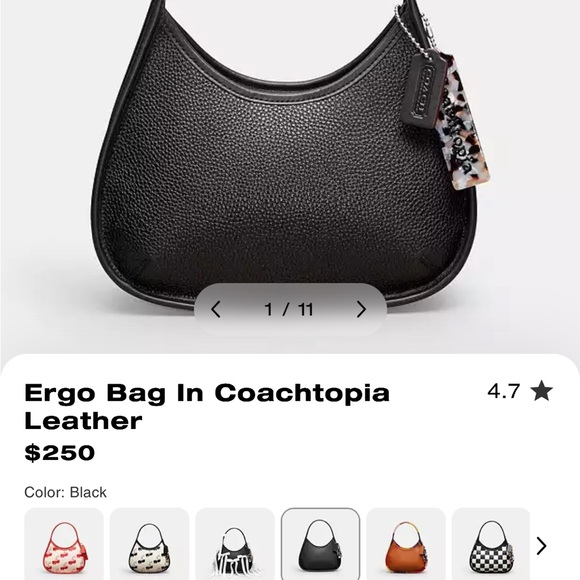 Coach ERGO BAG IN COACHTOPIA LEATHER - Picture 5 of 7